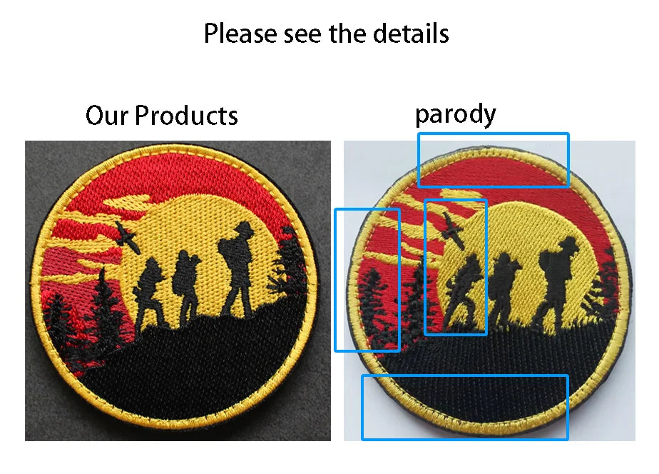 3D Embroidery Creative  Gold Coins and Stereo Eagles Armband  No Signal Woven With Hook Loop For Backpack Clothing Custom Patch