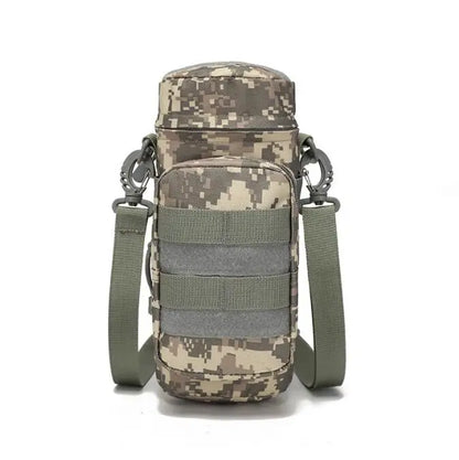 Tactical Molle Zipper Camo Water Bottle Pouches Small Mess Pouch Nylon Waterproof Waist Bag Outdoor Travel Sports Bottle Pouch