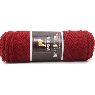 TPRPYN 1pc 100g Alpaca wool Soft Warm Knitting Worsted Alpaca Wool Crochet Yarn Thread Scarves Gloves Handcraft Pure Multic