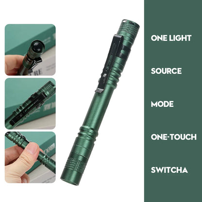 Mini Portable LED Pen Light Pocket Ultra Bright High Lumens Handheld Flashlight Linterna Torch For Camping Outdoor Emergency