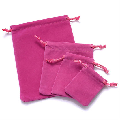 10Pcs/Lot Drawstring Velvet Sachet 5x7/7x9/10x12/13x18cm Pouches Small Size Jewelry Gift Display Packing Bags Can Customized