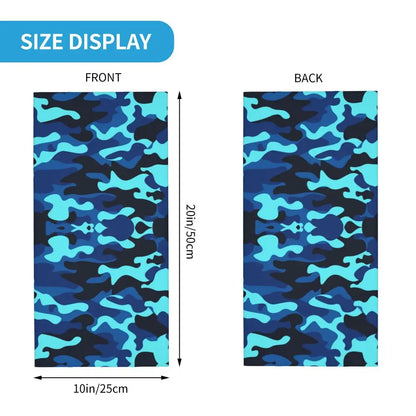 Custom Flecktarn Camo Bandana Neck Gaiter Windproof Face Scarf Cover Men Women Woodland Camouflage Headwear Tube Balaclava