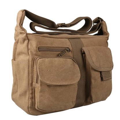 Men Canvas Shoulder Bags Casual Tote Travel Men's Crossbody Bag Luxury Messenger Bags Fashion High Quality Handbag men's sh