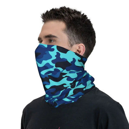 Custom Flecktarn Camo Bandana Neck Gaiter Windproof Face Scarf Cover Men Women Woodland Camouflage Headwear Tube Balaclava