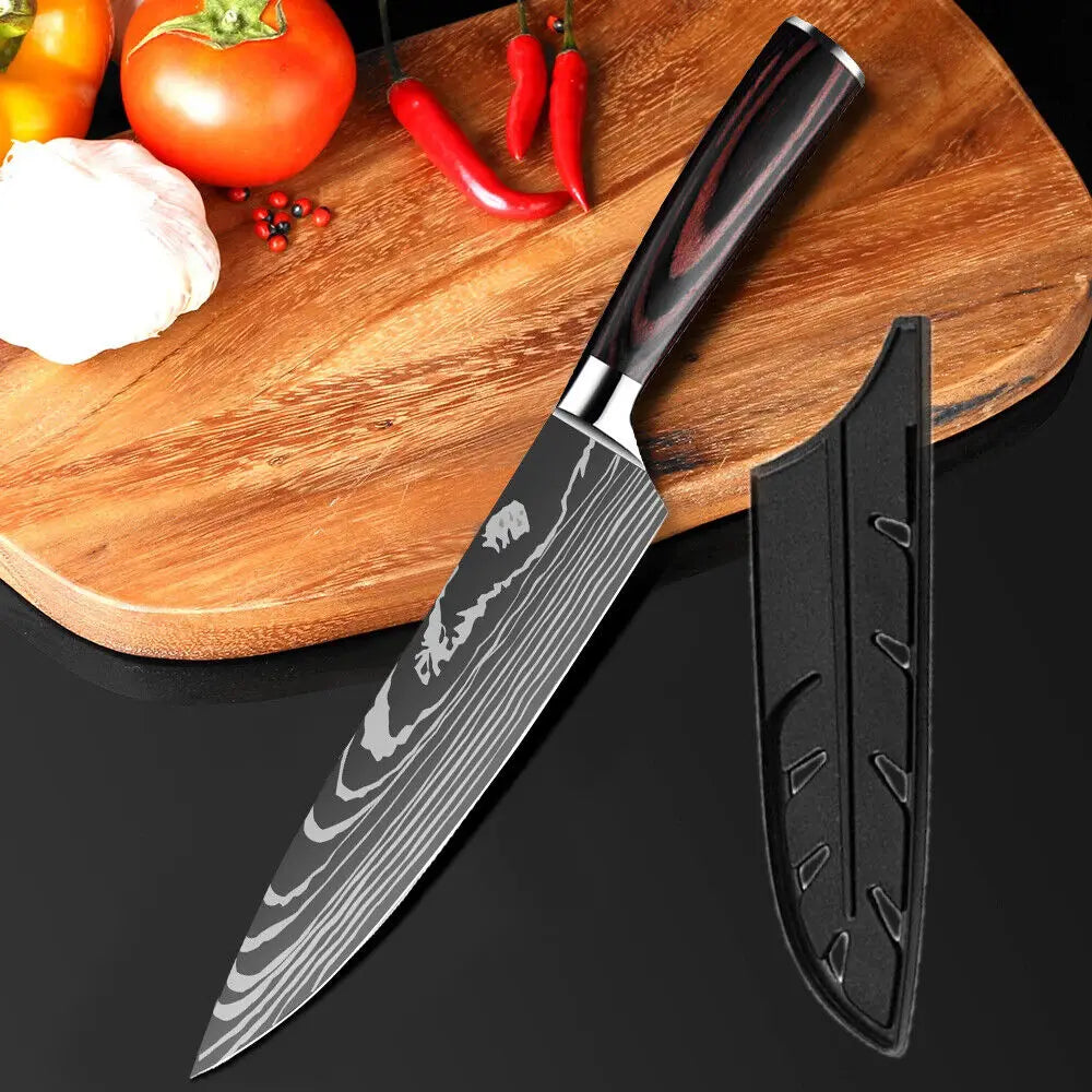 Professional Chef Kitchen Knives Stainless Steel 7CR17 Meat Cleaver  Extremely sharp Fruit Vegetable Utility Chef Kitchen Tool