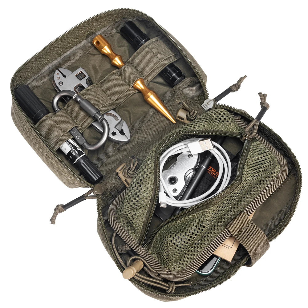 EDC Tactical Bag Waist Pack Hunting Vest Emergency Tools Pack Outdoor Tool Accessories Kit Camping Survival Pouch