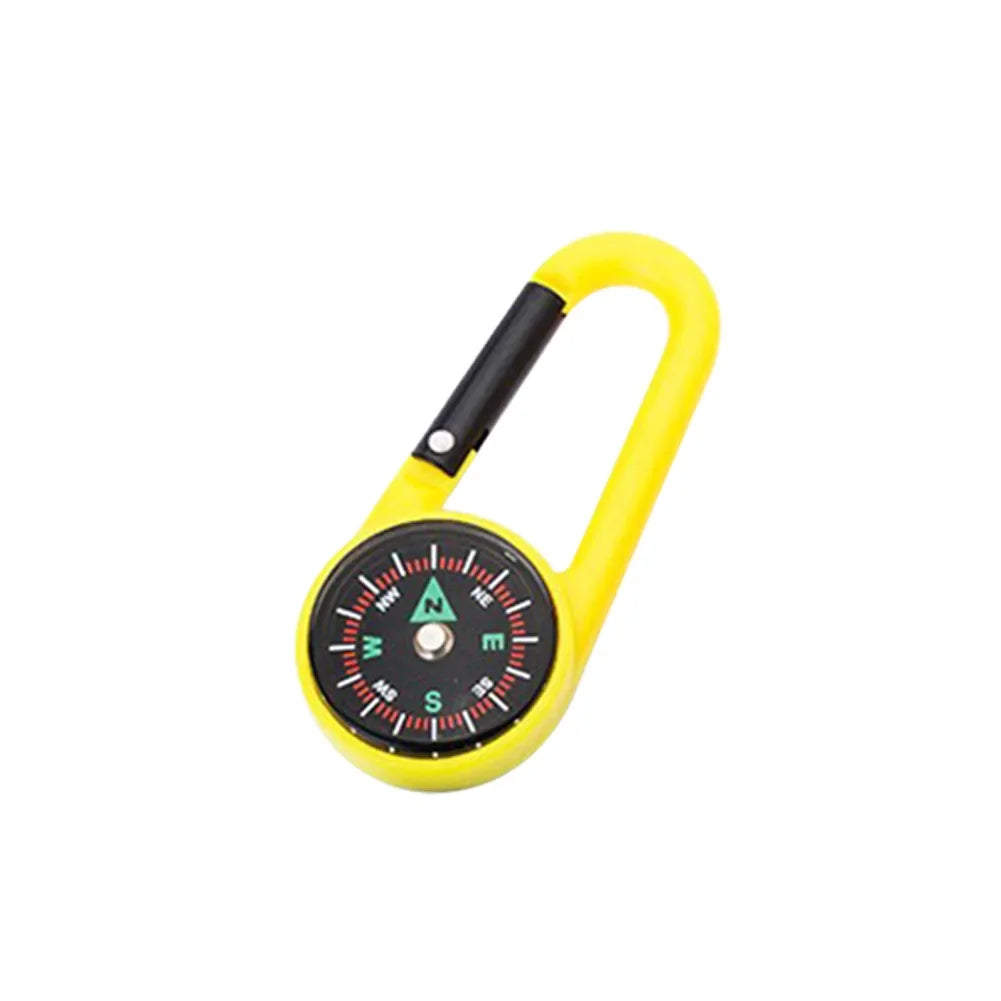 Mini Lightweight Compass, Portable Carabiner Keychain Compasses, Outdoor Camping Tool, Mountaineering Tourism Survival Equipment