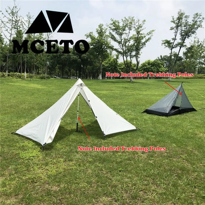 Single Person Ultralight Camping Tent Separated Dual Layer Outdoor Mesh Tent One Room One Hall 4 Season Tent for Beach Travel