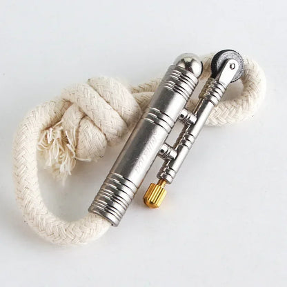 New Metal Windproof Match Rope Kerosene Lighter Outdoor Camping Survival Retro Vintage Tinder Smoking Accessories Gadgets.
