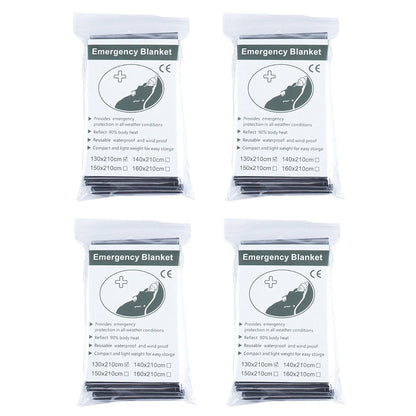 Emergency Mylar Thermal Blanket Foil Space Blanket Designed for NASA Body Warmer Outdoor First Aid Camping Hiking Travel
