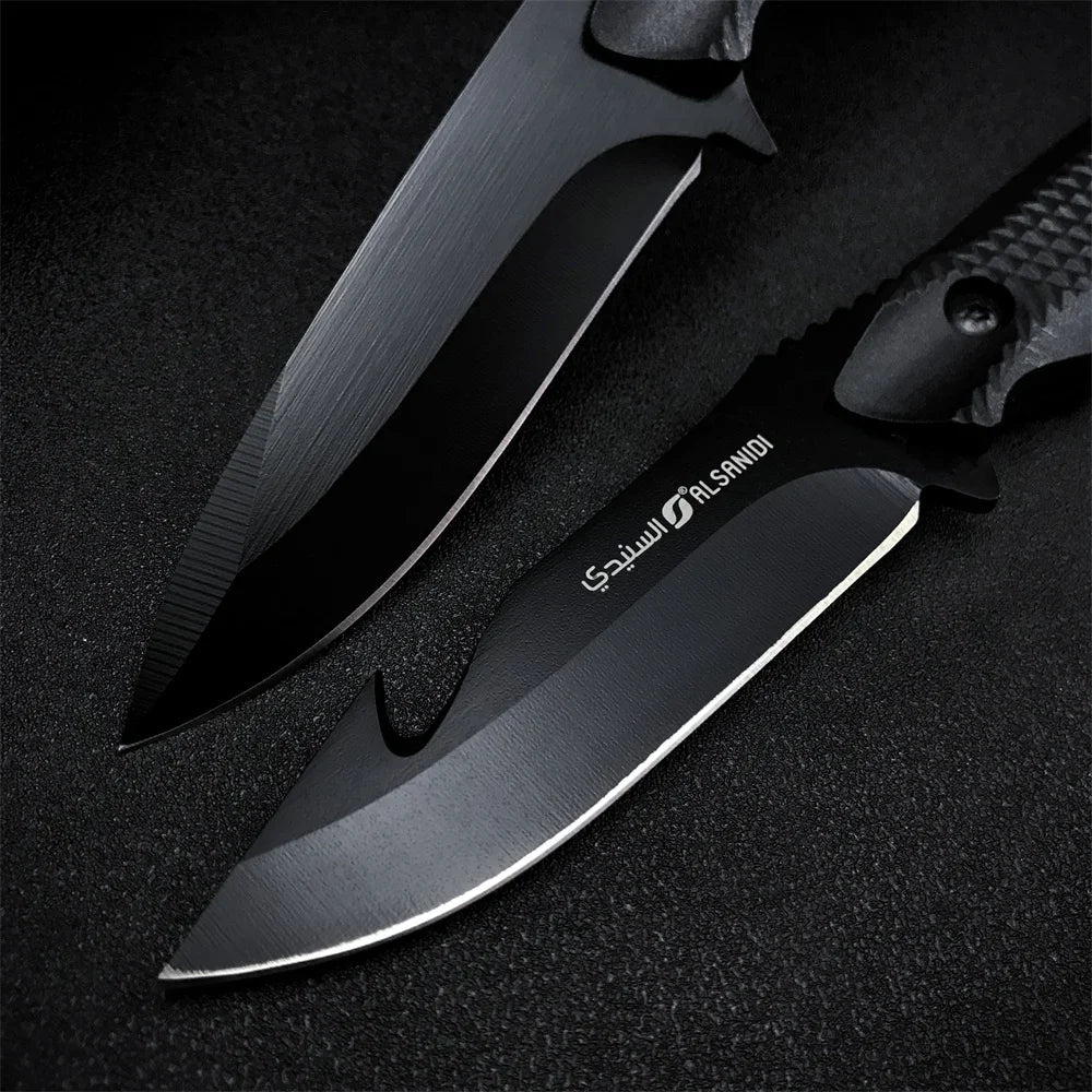 Heavy Duty Saudi Arabia Fixed Blade Knife Military Tactical Knife D2 Steel Blade Sandalwood Handle Outdoor Camping Hunting Tool