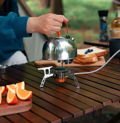 Camping Tourist Burner Big Power Gas Stove Cookware Portable Furnace Picnic Barbecue Tourism Supplies Outdoor recreation