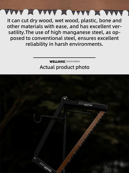 Wellhike Outdoor Folding Handsaw Multi-functional Portable Handsaw Camping Quick Steel Bar Wilderness Wood Cutting Tools