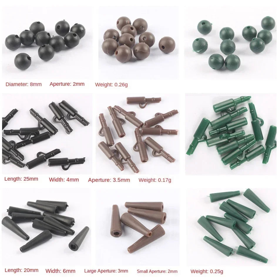Articulos De Pesca Carp Fishing Tackle Kit Anti Tangle Sleeves Hook Stop Beads Swivels All for Fishing Goods Accessories