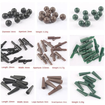 Articulos De Pesca Carp Fishing Tackle Kit Anti Tangle Sleeves Hook Stop Beads Swivels All for Fishing Goods Accessories