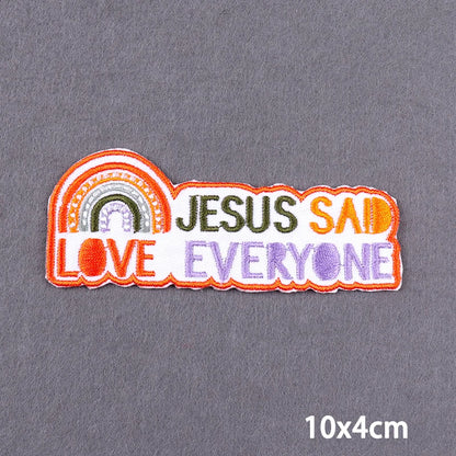 Indicative Slogan Patch Iron/Sew On Patches For Clothing Thermoadhesive Patches Embroidery/Fusible Patch Stay Weird Applique DIY