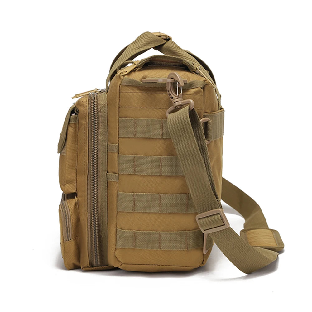Tactical Messenger Bag Mult-Pockets Military Sling Shoulder Bag Multi-functional MOLLE for Hunting Climbing Cycling
