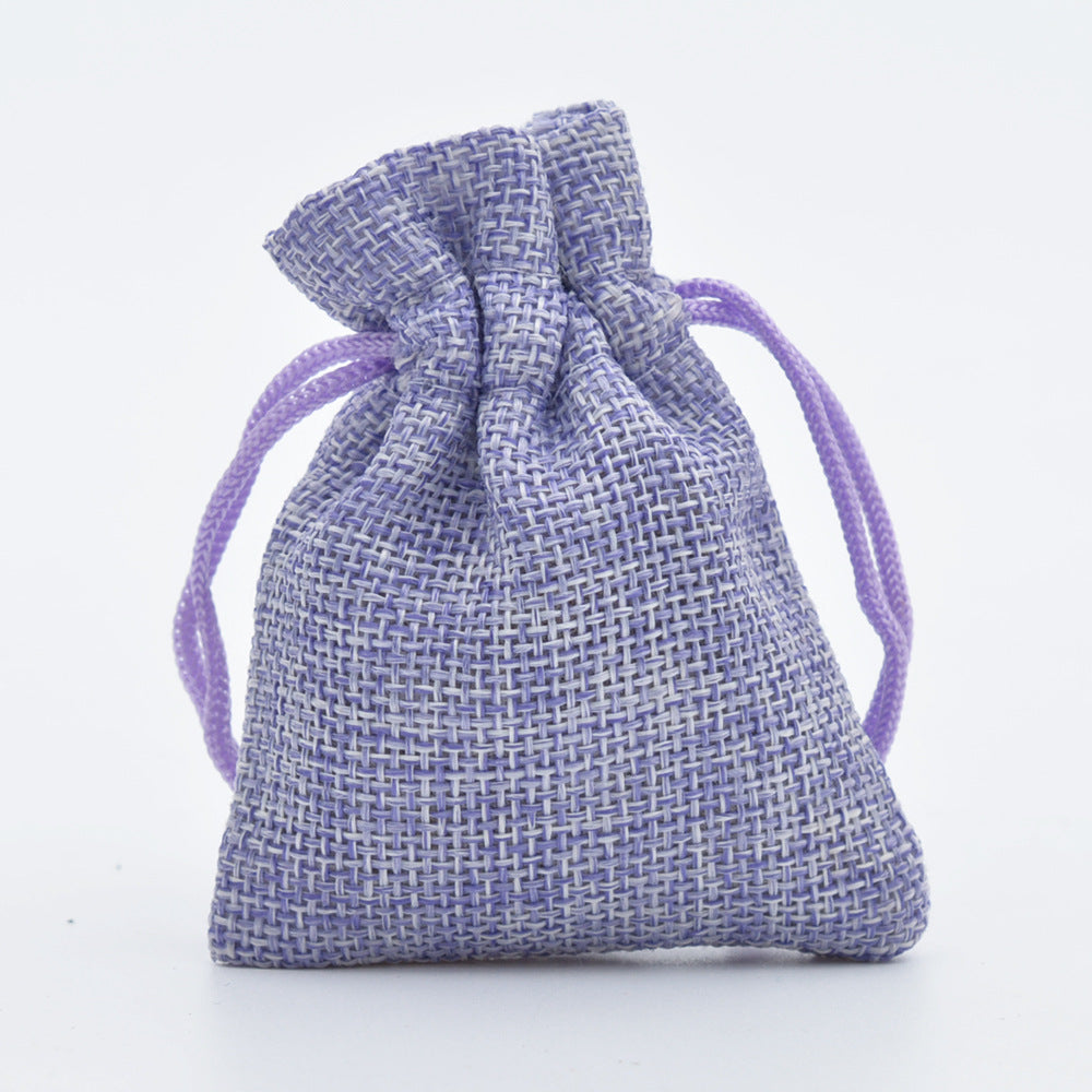 5pcs Multisize Jute Burlap Linen Drawstring Bag Christmas Halloween Gift Bags Wedding Birthday Party Candy Chocolate Packing Bag