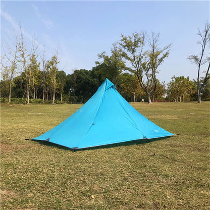 Single Person Ultralight Camping Tent Separated Dual Layer Outdoor Mesh Tent One Room One Hall 4 Season Tent for Beach Travel
