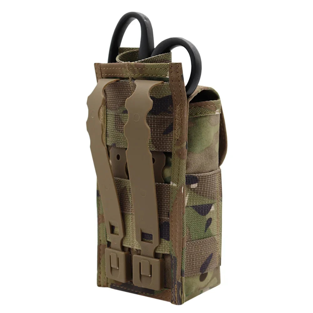 Outdoor Molle Pouch Emergency First Aid Kit MOLLE Clip Trauma Shears Tourniquet Holder IFAK Pouch Security Survival Gear