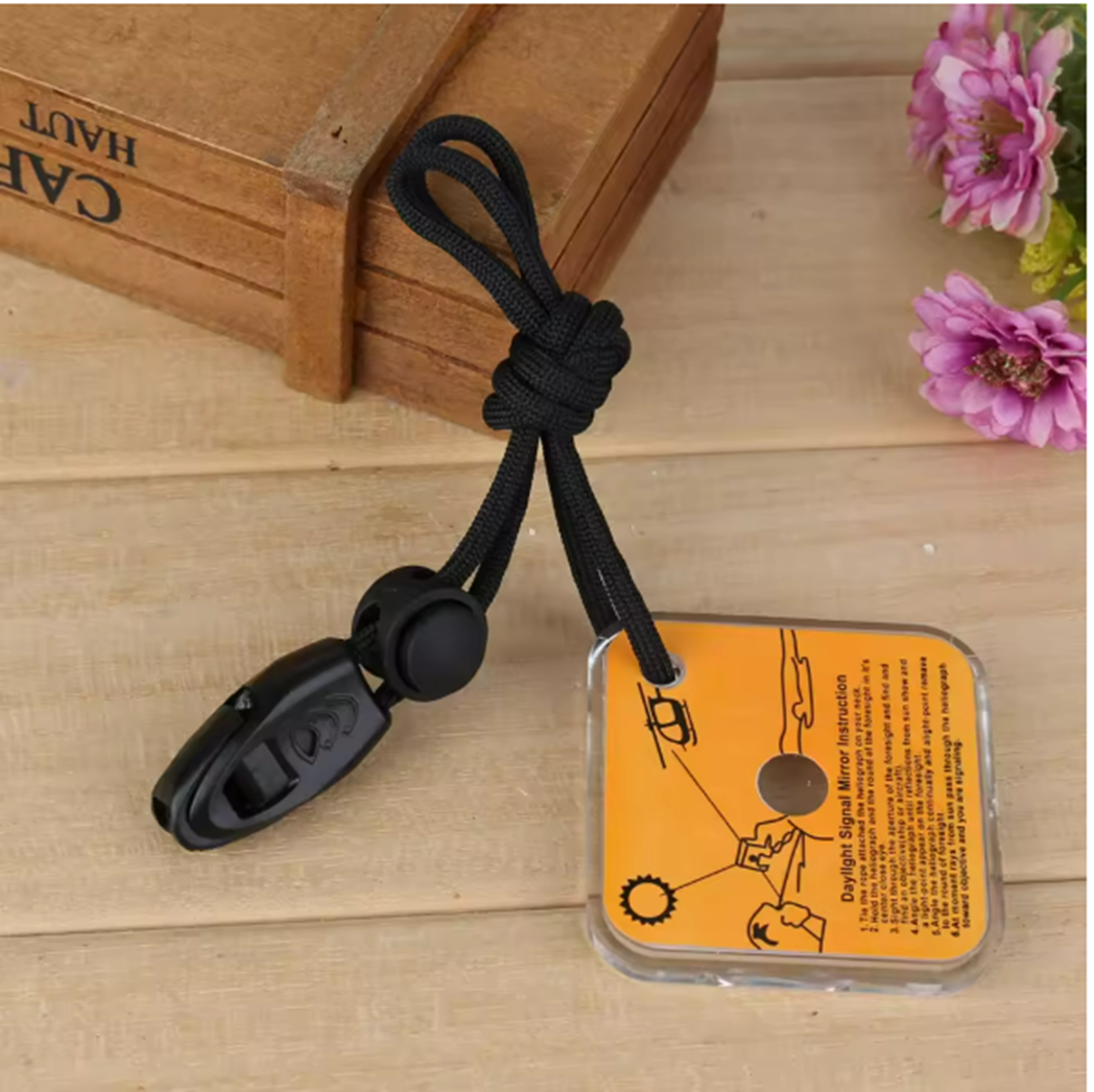 TitanSignal™ Reflective Survival Mirror & Whistle