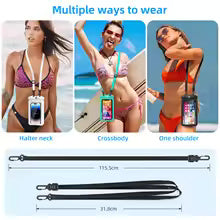 TitanDry™ Waterproof Phone Pouch – Double Pocket PVC Case for iPhone, Samsung & Outdoor Use
