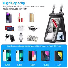 TitanDry™ Waterproof Phone Pouch – Double Pocket PVC Case for iPhone, Samsung & Outdoor Use