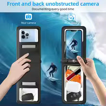TitanDry™ Waterproof Phone Pouch – Double Pocket PVC Case for iPhone, Samsung & Outdoor Use