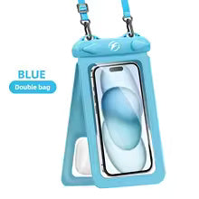 TitanDry™ Waterproof Phone Pouch – Double Pocket PVC Case for iPhone, Samsung & Outdoor Use